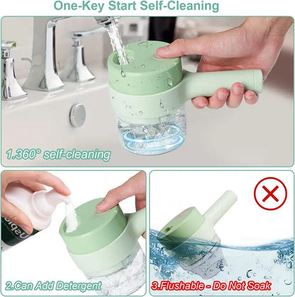 Chop Mate™ 4 in 1 Portable Electric Vegetable Cutter Set