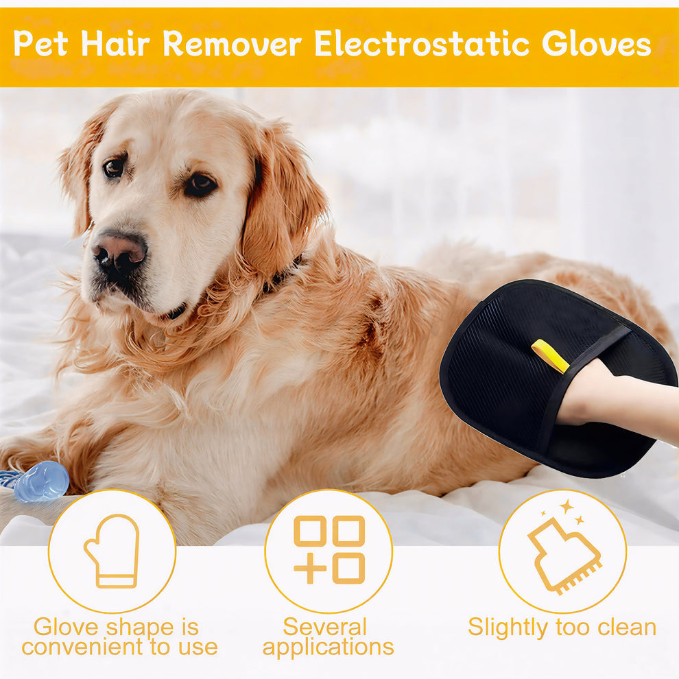 Pet Hair Removal Gloves (Pack of 2)